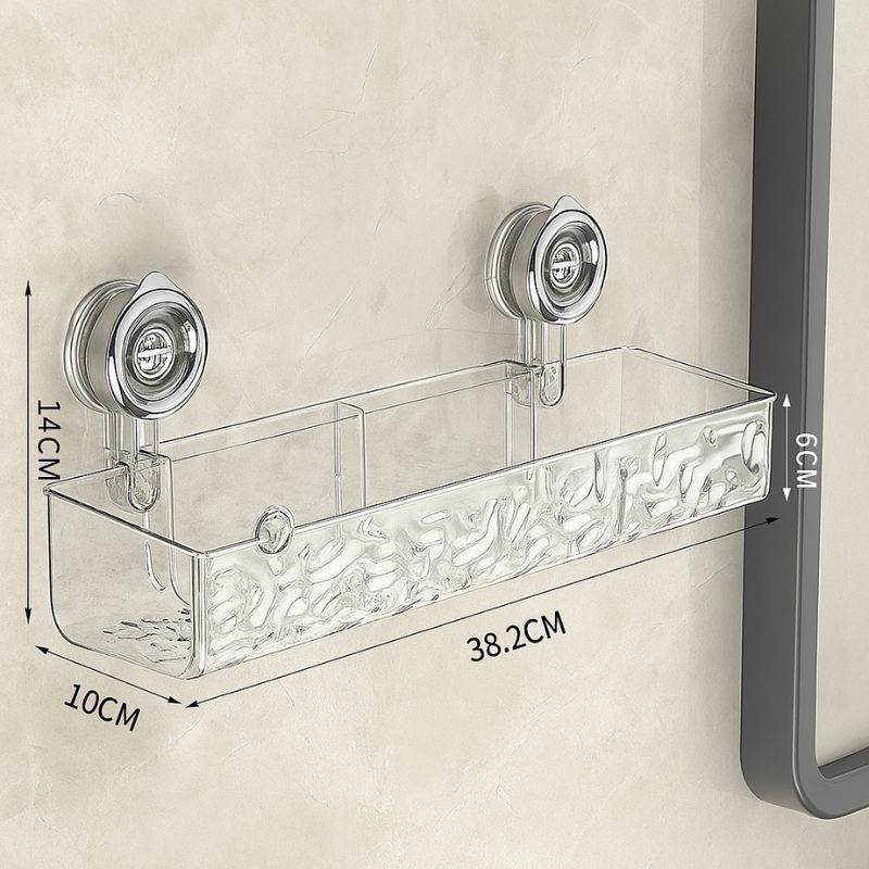 【本日限定！人気No.1】ClearLock™ 排水穴付き吸盤ウォールラック✨