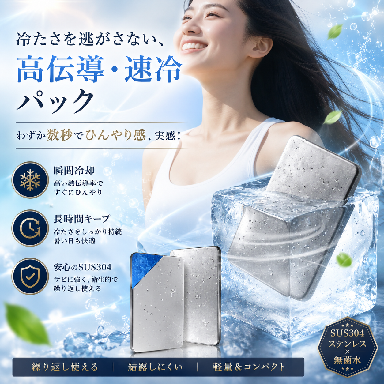 IcePlate™ 長持ち冷気プレート