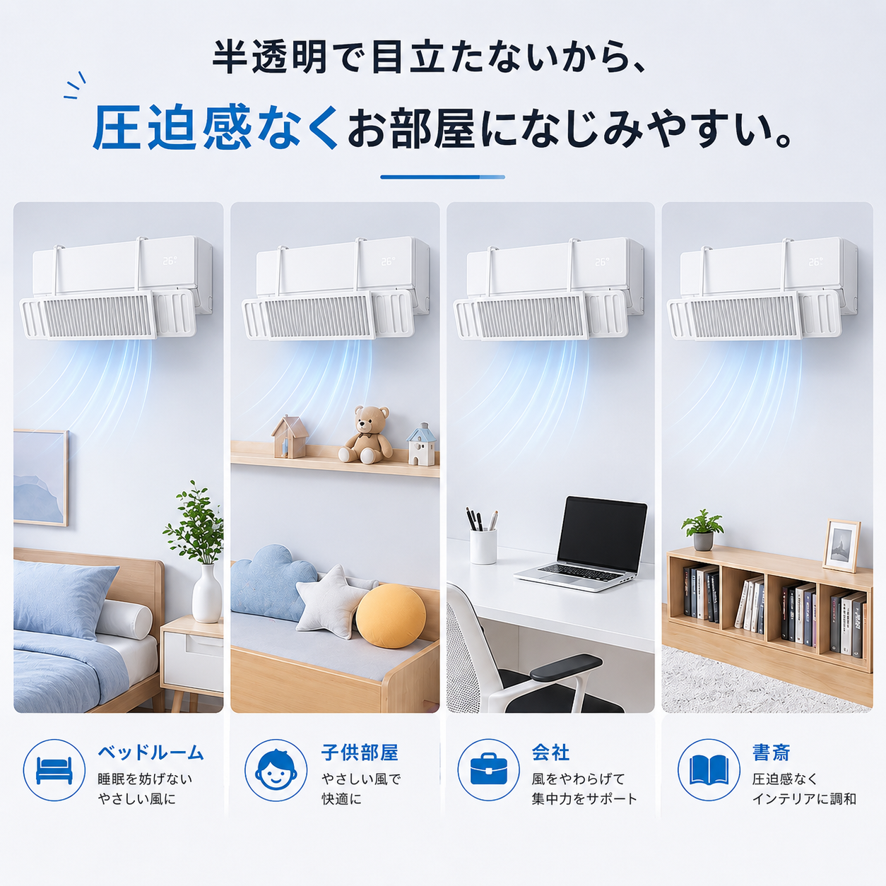 AirFlow™ 快適風向き調整板